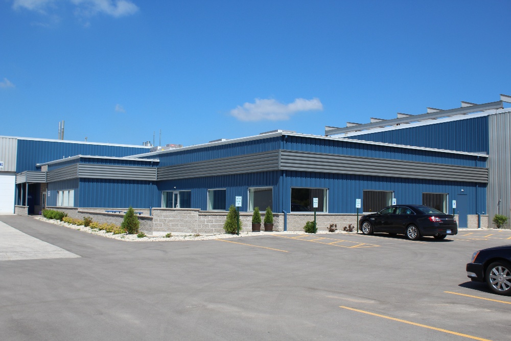 Office or manufacturing building constructed from pre-engineered metal from Butler manufacturing