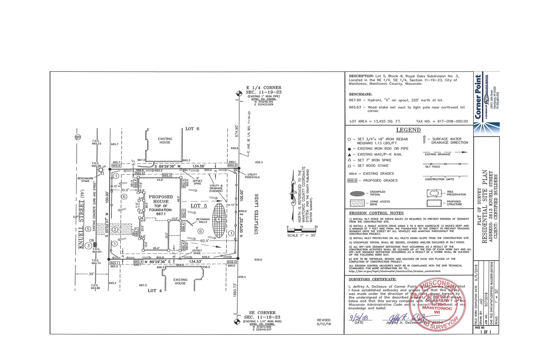 Certified Builders Residential Site Plan | ACE Building Service