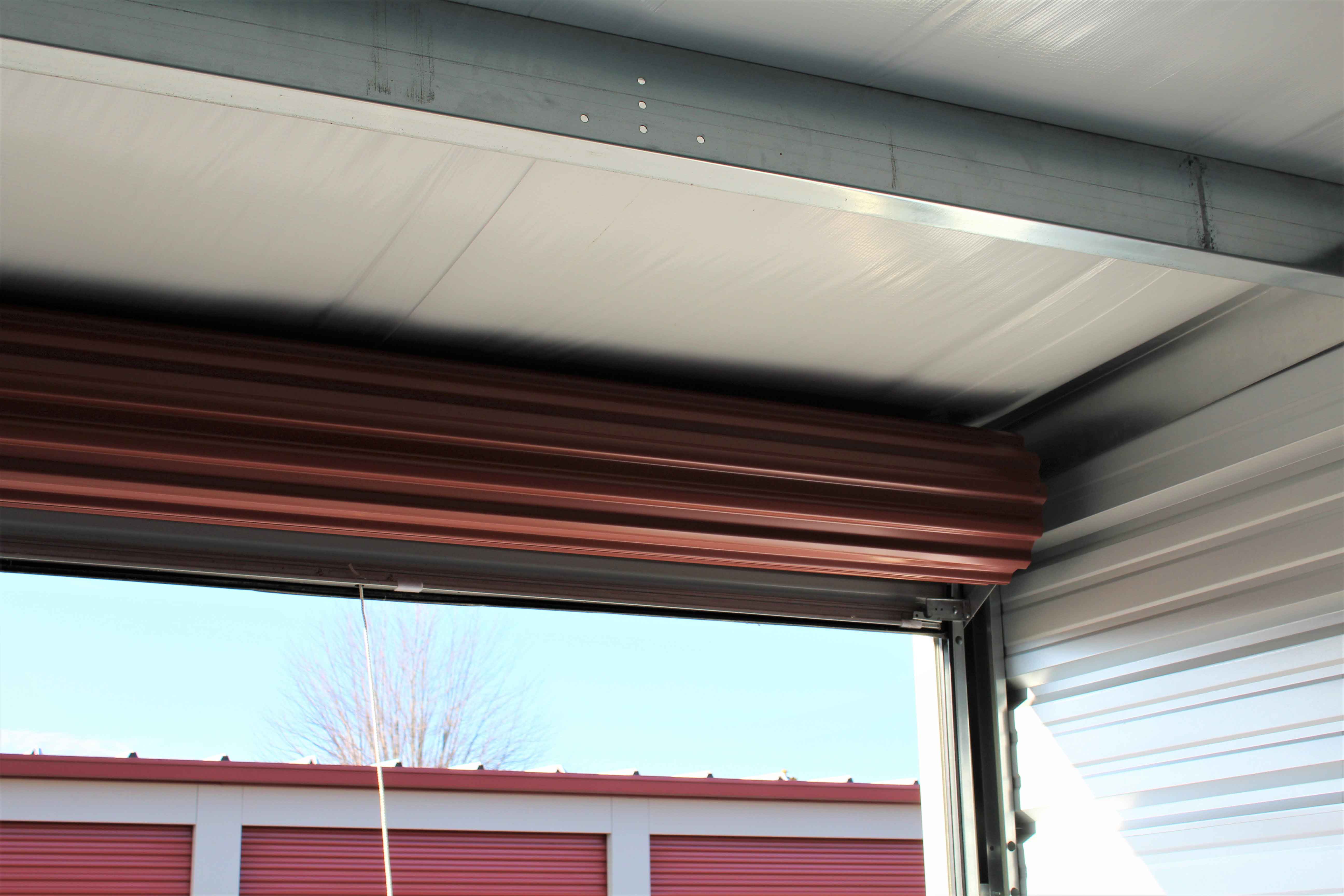 Butler Manufacturing pre-engineered metal buildings storage close up interior shot