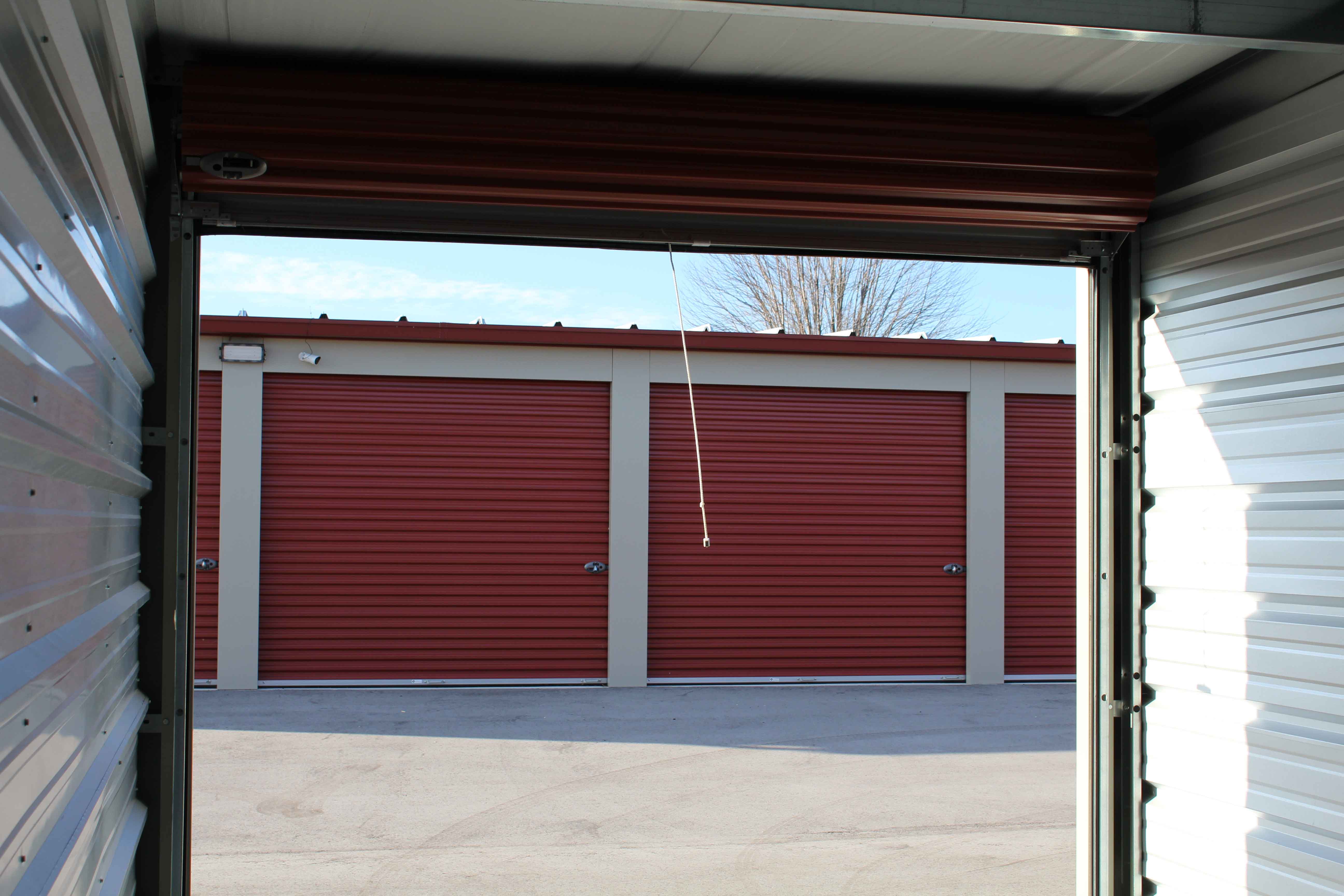 Butler Manufacturing pre-engineered metal buildings storage inside looking outside