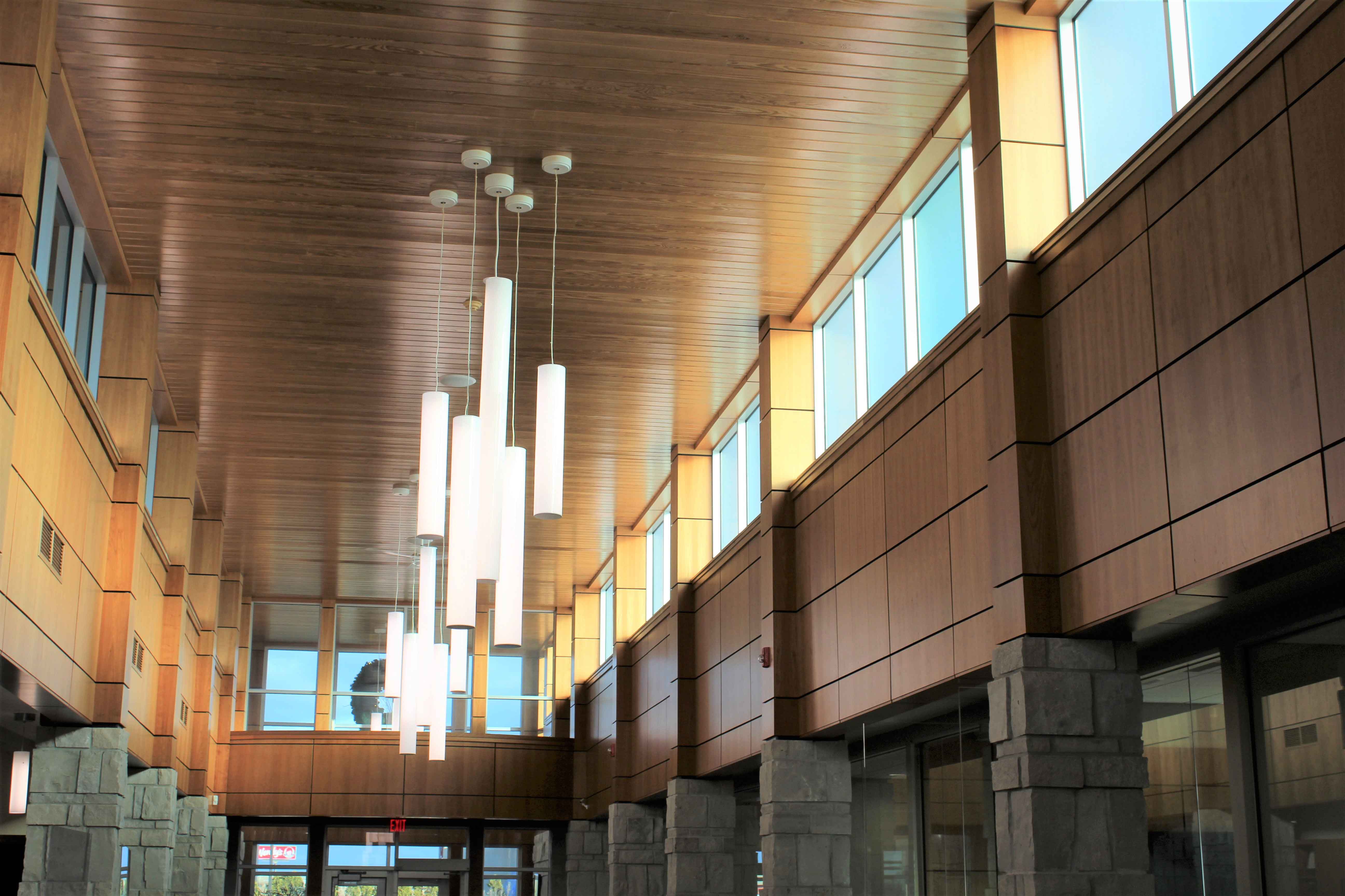 Bank First National - Grand Chute, WI - Interior light fixtures