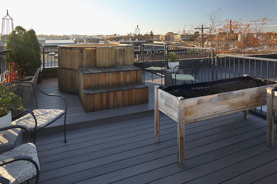 commercial building turned into private residence