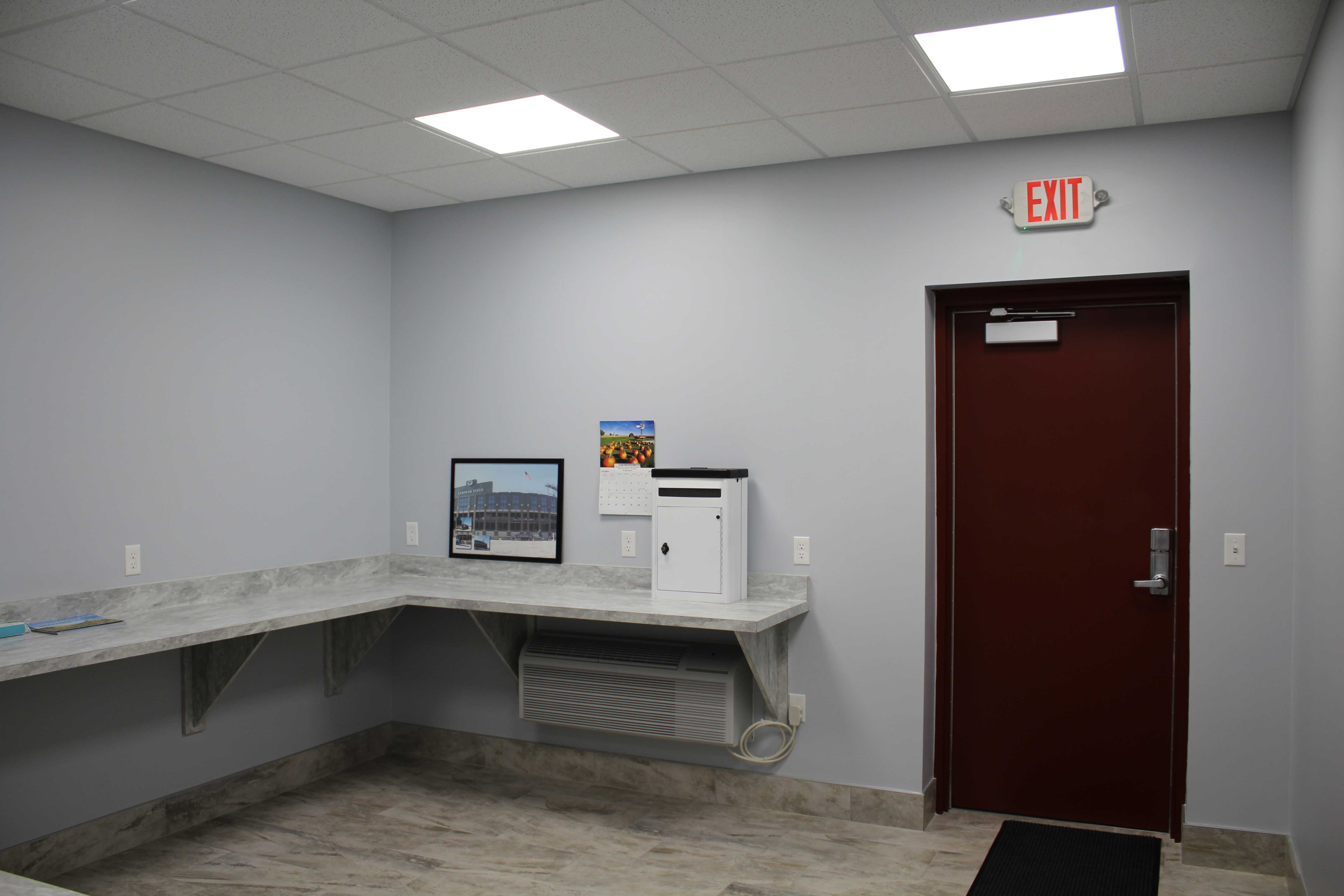 Fleet Maintenance Shop Construction Interior Lobby Space