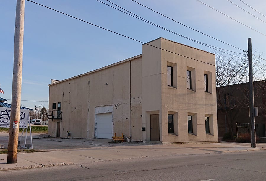 commercial building turned residence