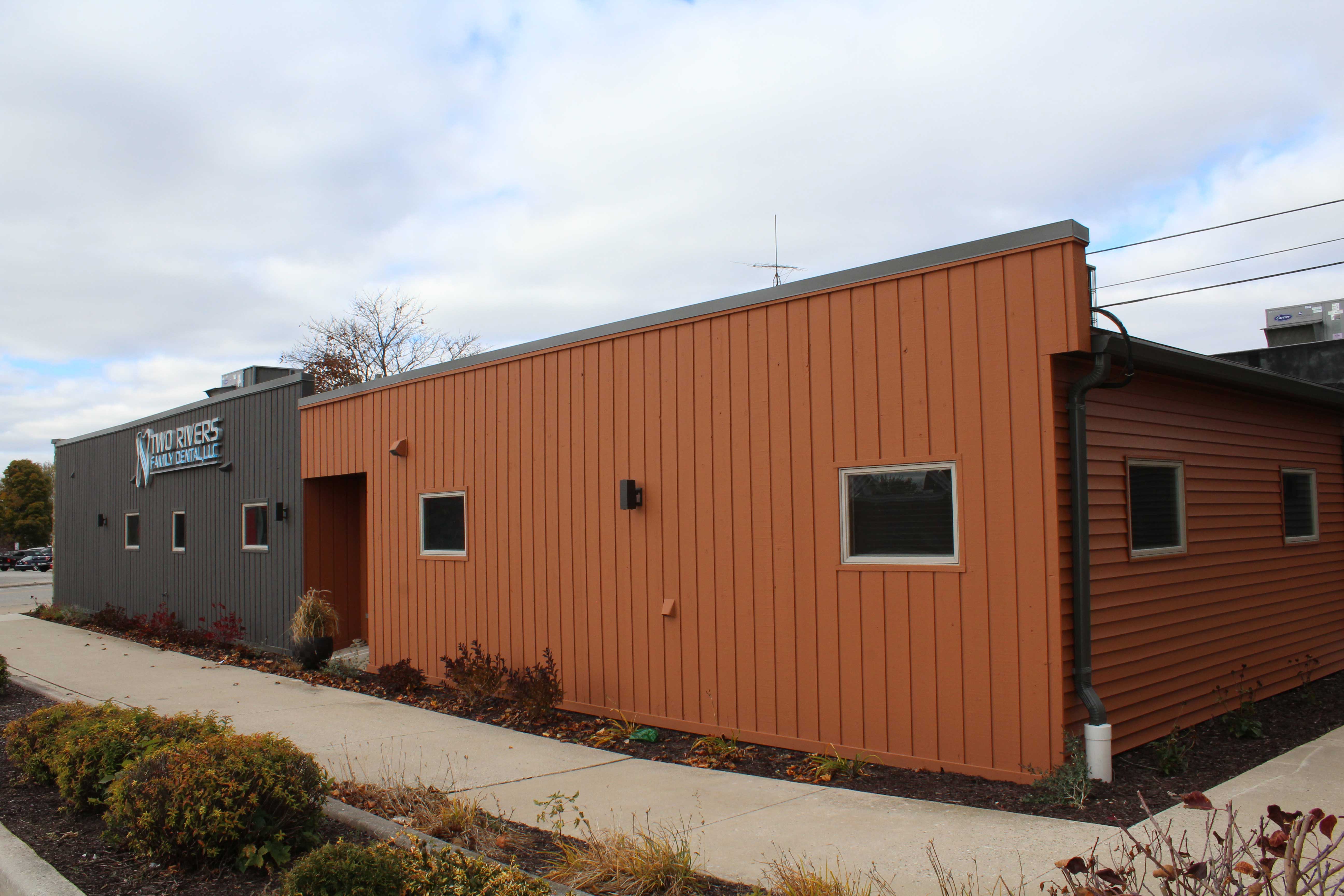 Exterior wall of two rivers family dental